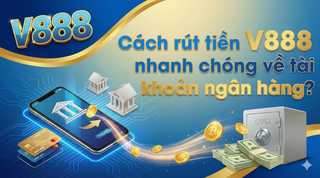 Cách rút tiền V888 nhanh chóng về tài khoản ngân hàng