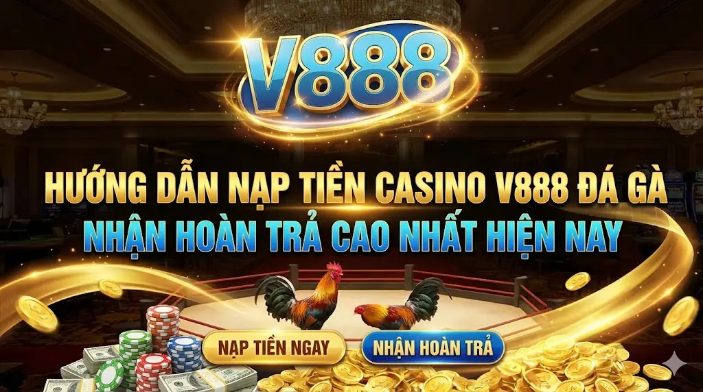 Hướng dẫn nạp tiền Casino V888 đá gà nhận hoàn trả cao nhất hiện nay