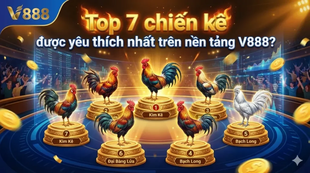 Top 7 chiến kê được yêu thích nhất trên nền tảng V888
