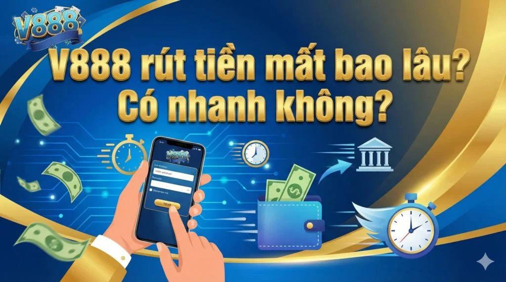 V888 rút tiền mất bao lâu? Có nhanh không?