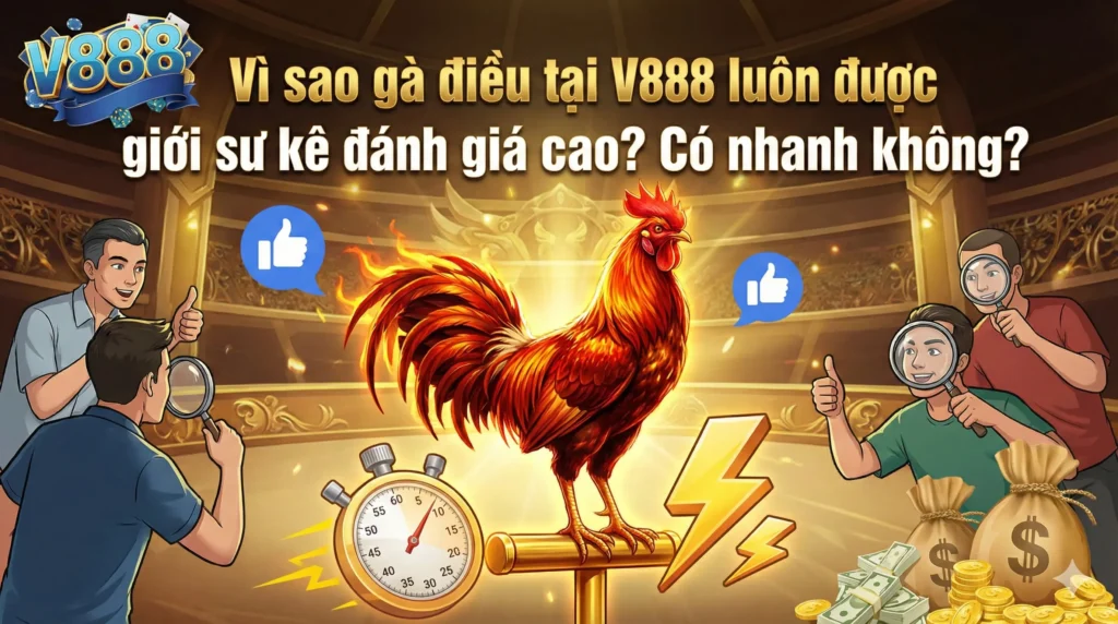Vì sao gà điều tại V888 luôn được giới sư kê đánh giá cao?