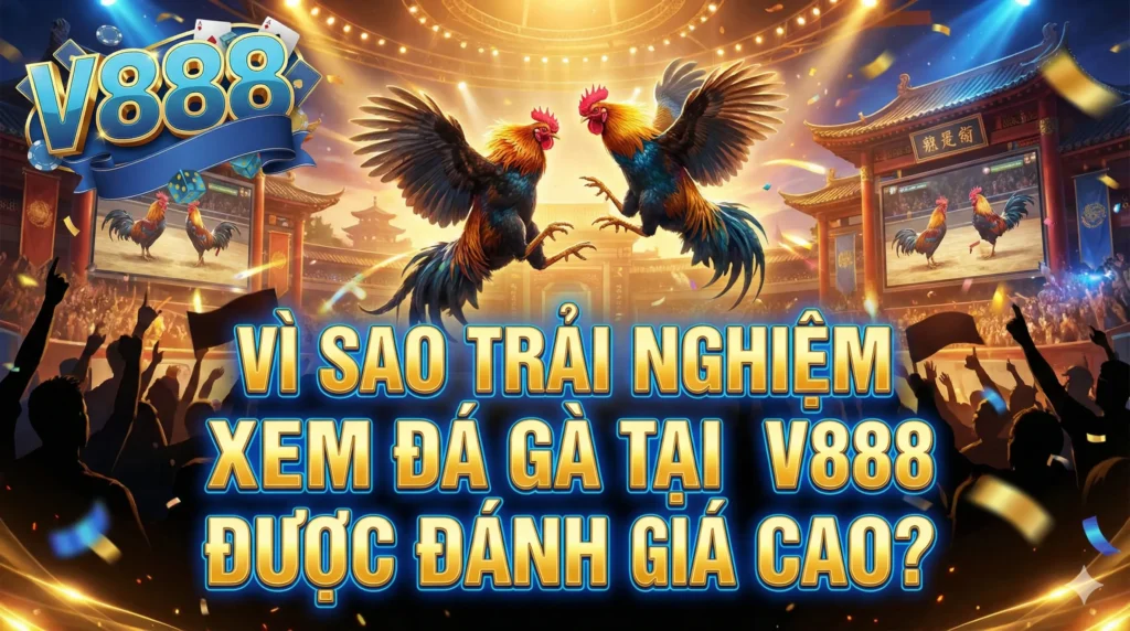 Vì sao trải nghiệm xem đá gà tại V888 được đánh giá cao?