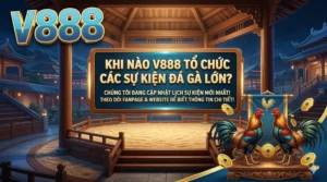 Khi nào V888 tổ chức các sự kiện đá gà lớn?