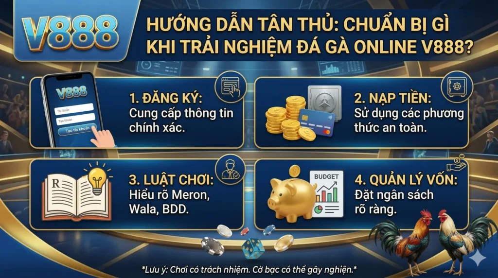 Người mới cần chuẩn bị gì khi trải nghiệm đá gà online V888?