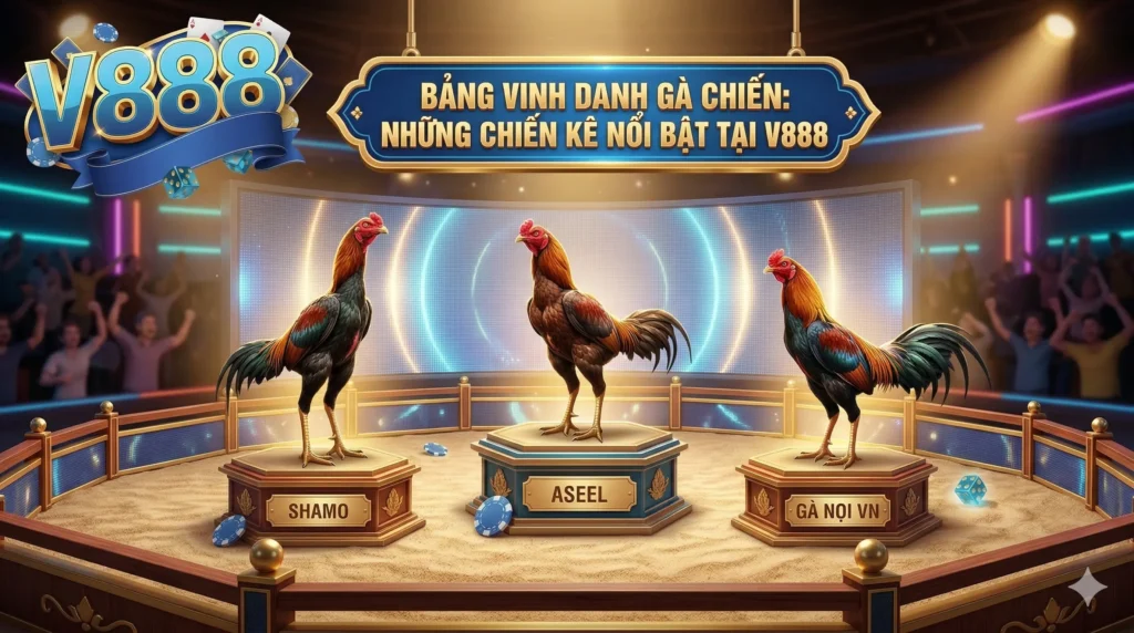 Những giống gà chiến nào đang thi đấu nổi bật nhất tại V888?