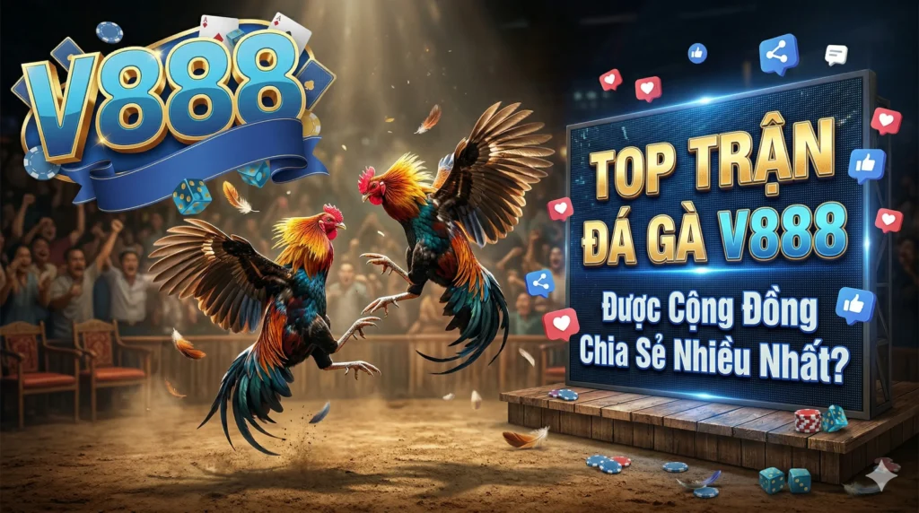 Top các trận đá gà V888 được cộng đồng chia sẻ nhiều nhất