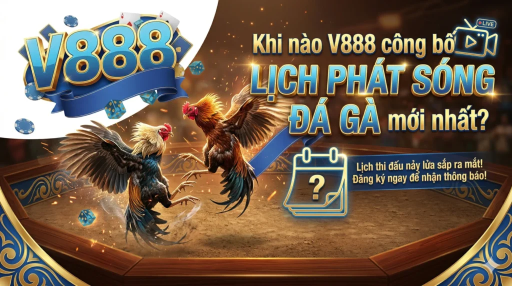 Khi nào V888 công bố lịch phát sóng đá gà mới nhất?