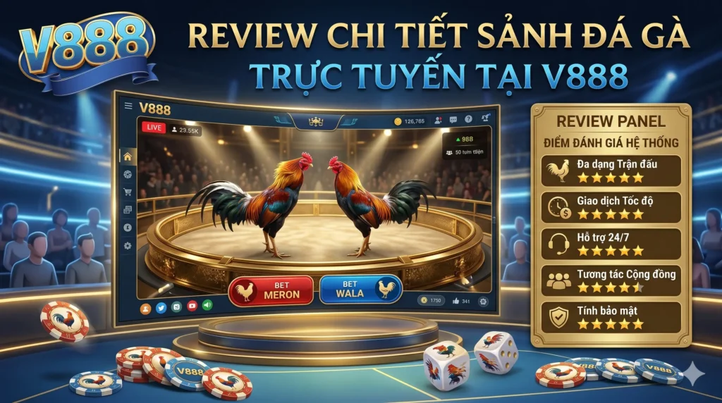 Review hệ thống sảnh đá gà trực tuyến tại V888 chi tiết