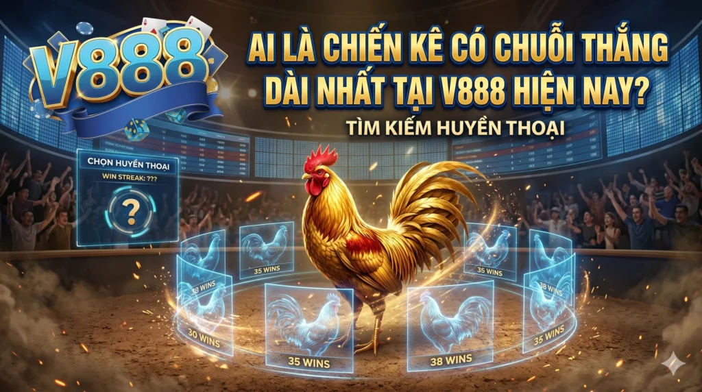 Ai là chiến kê có chuỗi thắng dài nhất tại V888 hiện nay?