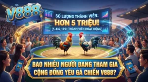 Bao nhiêu người đang tham gia cộng đồng yêu gà chiến V888?