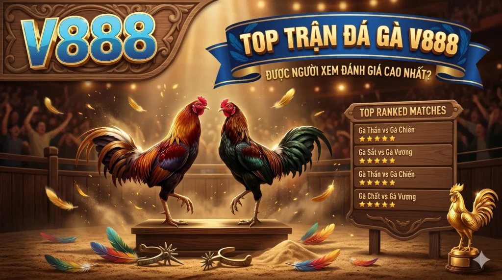 Top trận đá gà V888 được người xem đánh giá cao nhất